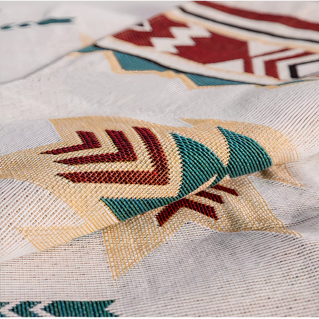 Couverture De Pique-nique 2x2m Bleu Clair Et Jaune Pliable