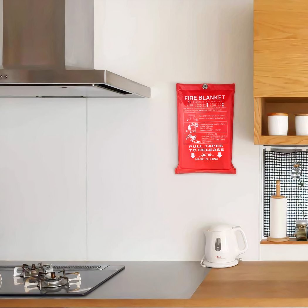 Couverture Ignifuge Anti-feu De Sécurité D'abri D'urgence Pour Cheminée De Cuisine ZERODIS