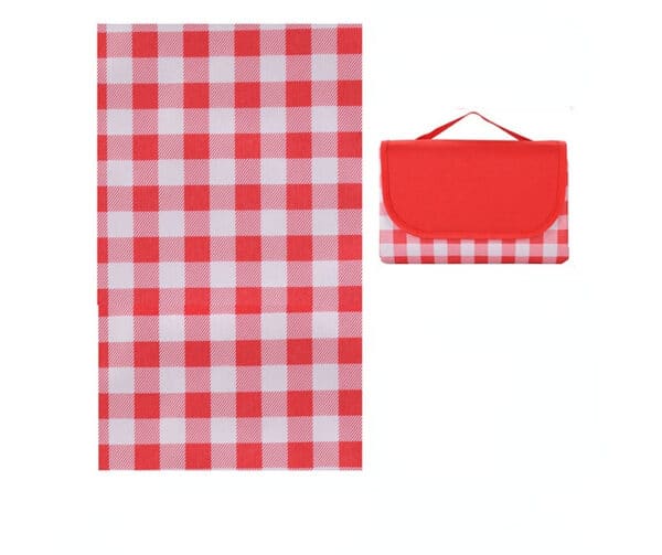 Couverture pique-nique à carreaux de couleur rouge et blanc
