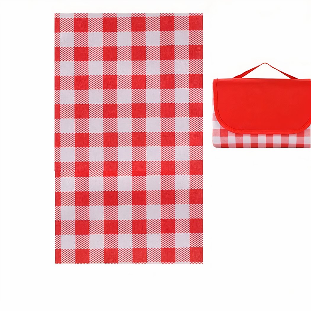 Couverture pique-nique à carreaux de couleur rouge et blanc